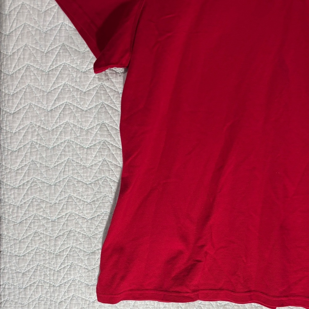 Karen Scott Bright Red Short Sleeve Polo — image 7 of 8